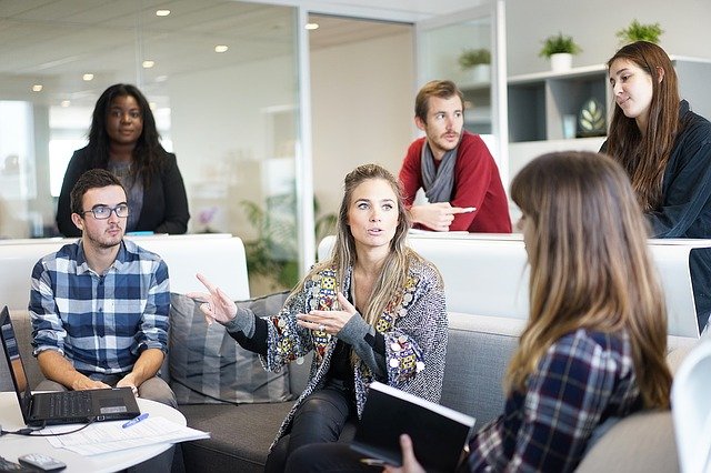 outsourced finance department team meeting